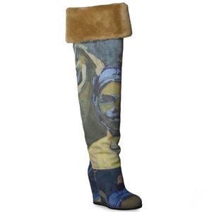 UGG X CLAIRE TABOURET DARK SAPPHIRE BOOTS